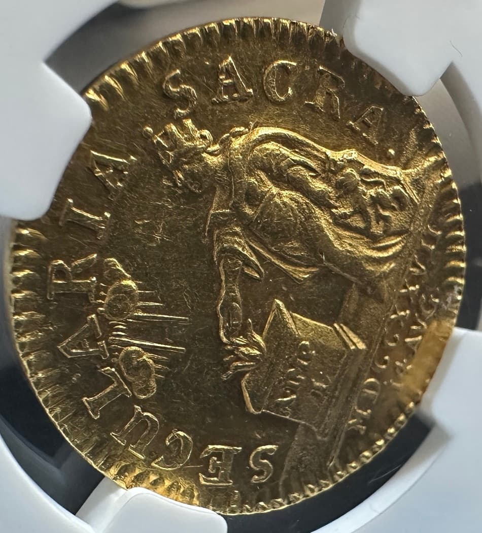 【AU55】1727年 神聖ローマ帝国 ドイツ ヘッセン・カッセル カール1世 4ダカット金貨