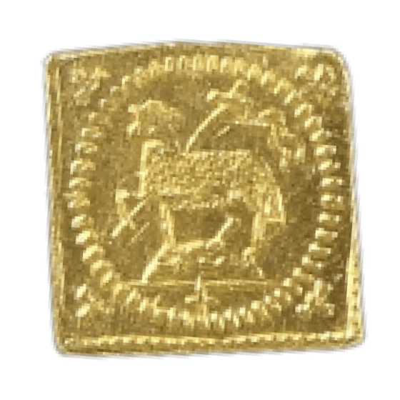 【MS64】1700年 神聖ローマ帝国 ドイツ ニュルンベルク 角ラムダカット 1/8ダカット金貨(表)