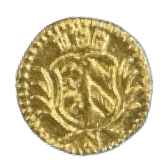 【MS64】1700年 神聖ローマ帝国 ドイツ ニュルンベルク ラムダカット 1/16ダカット金貨(裏)