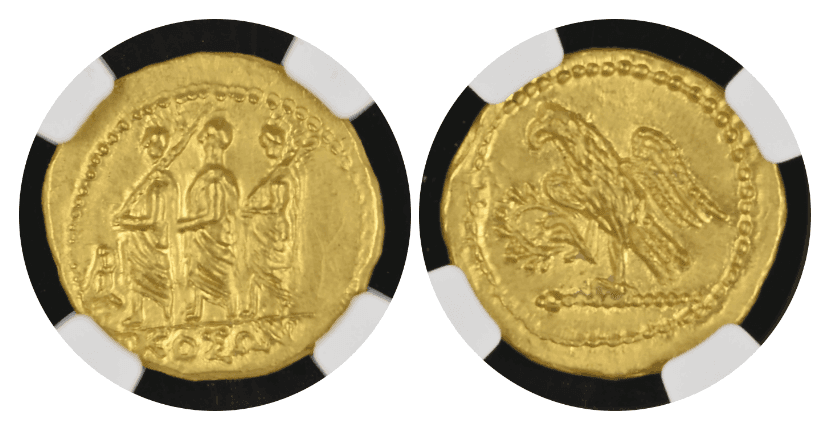 【MS 5/5 4/5】紀元前54年 古代ギリシャ コソン トラキア スキタイ スターテル金貨