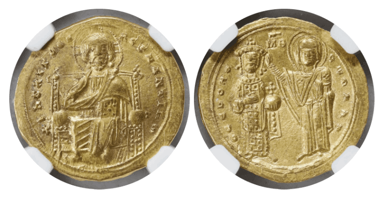 【AU 5/5 3/5】1028年〜1034年 ビザンツ帝国(東ローマ帝国)ロマノス3世 ヒスタメノン・ノミスマ金貨
