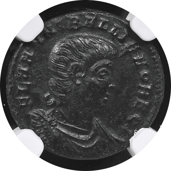 【AU 5/5 4/5】335年〜337年 古代ローマ帝国 ハンニバリアヌス AE3/4(フォリス) 青銅貨(表)