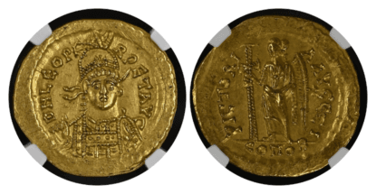 【Ch AU 5/5 2/5】457年〜474年 ビザンツ帝国(東ローマ帝国)レオ1世 ソリダス金貨