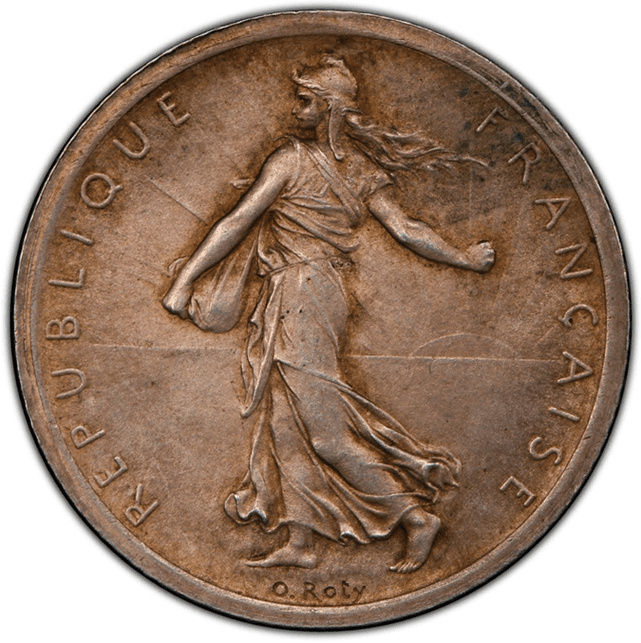【SP65】1898年 フランス 試作1フラン銀貨(表)