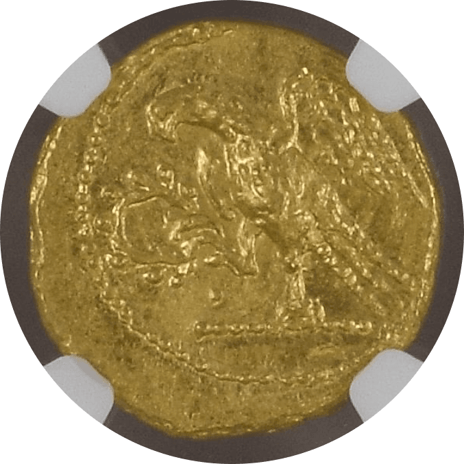 【MS 4/5 4/5】紀元前54年 古代ギリシャ コソン トラキア スキタイ スターテル金貨(裏)