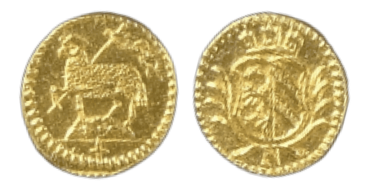 【MS65】1700年 神聖ローマ帝国 ドイツ ニュルンベルク ラムダカット 1/16ダカット金貨