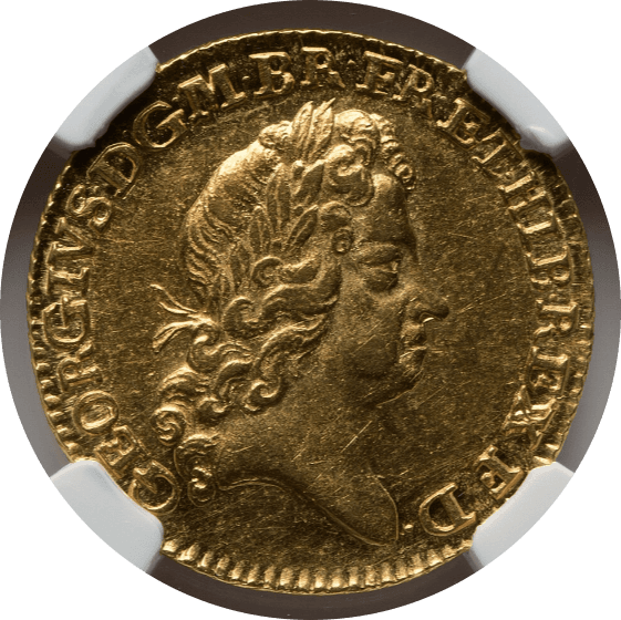 【MS61】1726年 イギリス ジョージ1世 1ギニー金貨(表)