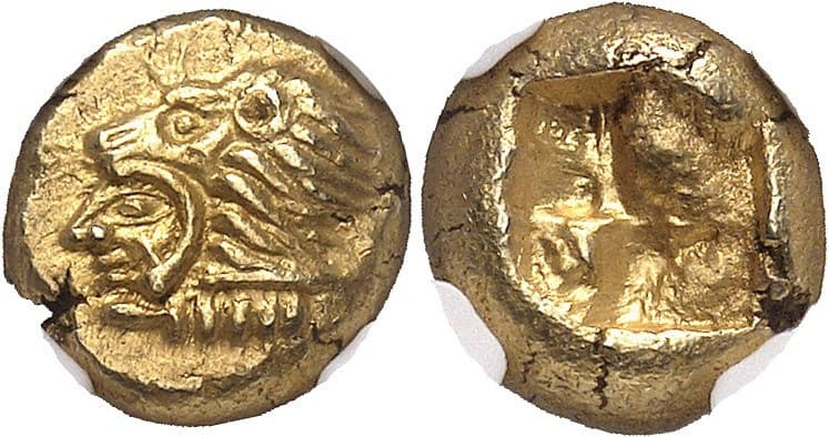 【Ch MS 5/5 5/5】紀元前550年?500年 古代ギリシャ イオニア エリュトライ ヘクテ金貨
