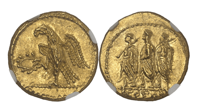 【MS 4/5 4/5】紀元前54年 古代ギリシャ コソン トラキア スキタイ スターテル金貨