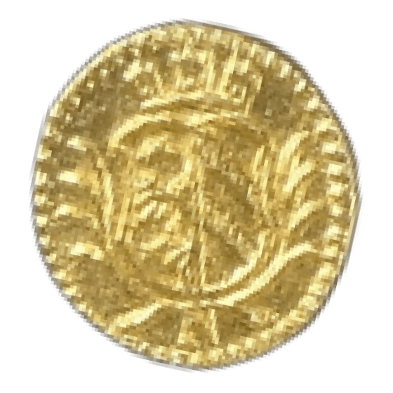 【MS65】1700年 神聖ローマ帝国 ドイツ ニュルンベルク ラムダカット 1/16ダカット金貨(裏)