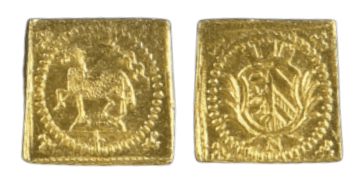 【MS63】1700年 神聖ローマ帝国 ドイツ ニュルンベルク 角ラムダカット 1/8ダカット金貨