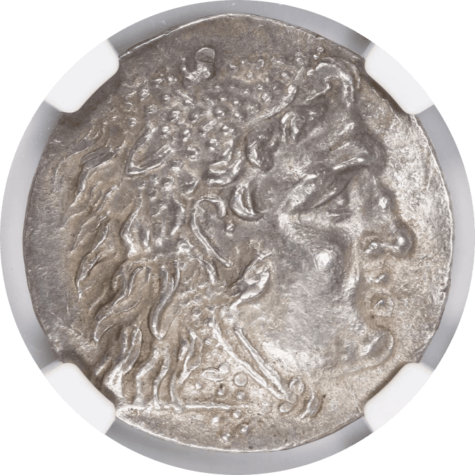 【CH AU 5/5 4/5】紀元前125年〜70年 古代ギリシア トラキア オデッソス アレキサンダー3世 テトラドラクマ銀貨(表)