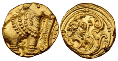【MS64】1100年〜1327年 インド 西ガンガ朝 エレファント パゴダ金貨
