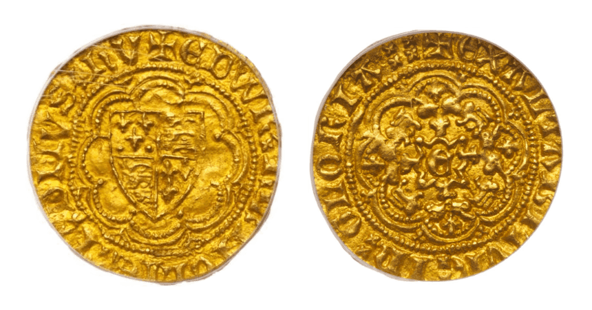 【MS65】1361年 イギリス エドワード3世 1/4ノーブル金貨