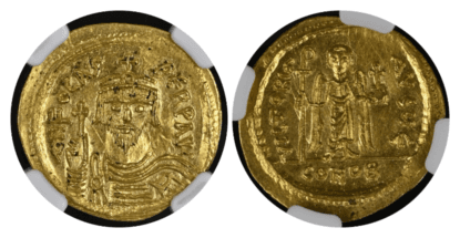 【MS 5/5 2/5】602年〜610年 ビザンツ帝国(東ローマ帝国)フォカス皇帝 ソリダス金貨