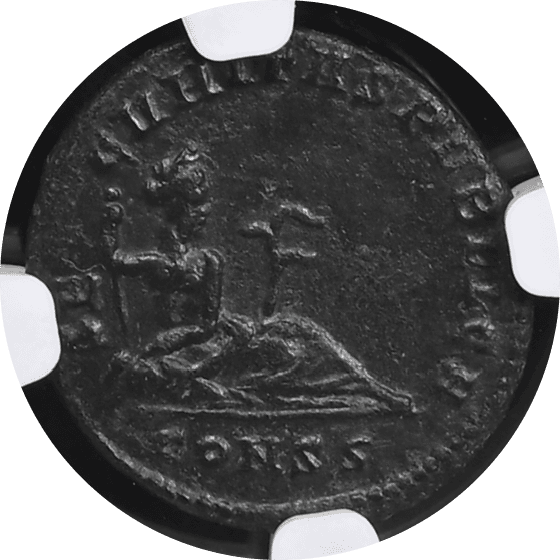 【AU 5/5 4/5】335年〜337年 古代ローマ帝国 ハンニバリアヌス AE3/4(フォリス) 青銅貨(裏)