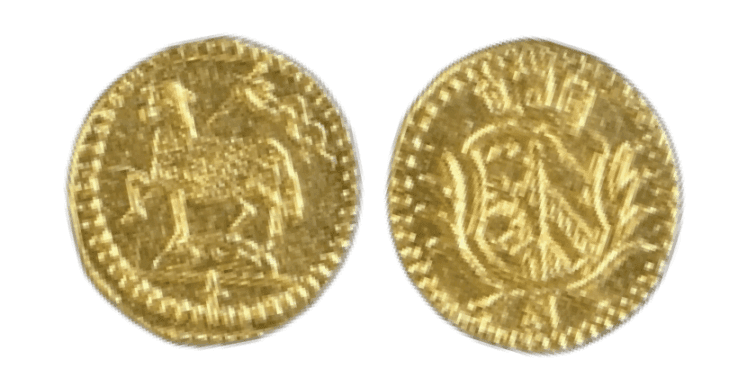 【MS63】1700年 神聖ローマ帝国 ドイツ ニュルンベルク ラムダカット 1/16ダカット金貨