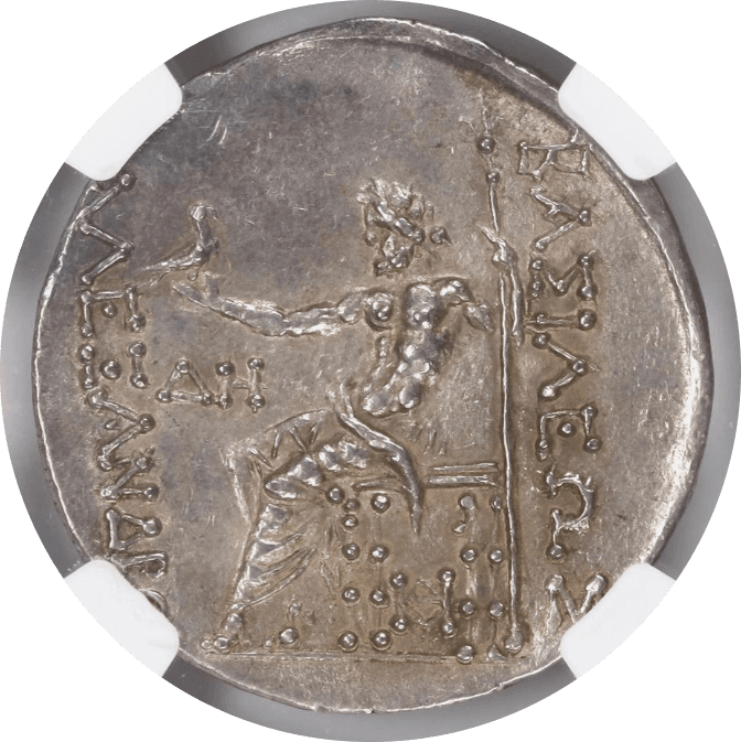 【CH AU 5/5 4/5】紀元前125年〜70年 古代ギリシア トラキア オデッソス アレキサンダー3世 テトラドラクマ銀貨(裏)
