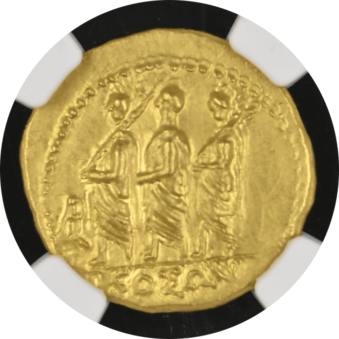 【MS 5/5 4/5】紀元前54年 古代ギリシャ コソン トラキア スキタイ スターテル金貨(表)