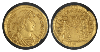 【MS 4/5 4/5】337年〜350年 ビザンツ帝国(東ローマ帝国)コンスタンス1世 ソリダス金貨