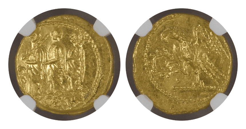 【MS 4/5 4/5】紀元前54年 古代ギリシャ コソン トラキア スキタイ スターテル金貨