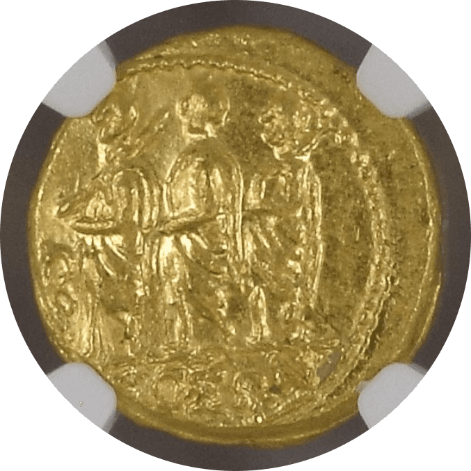 【MS 4/5 4/5】紀元前54年 古代ギリシャ コソン トラキア スキタイ スターテル金貨(表)