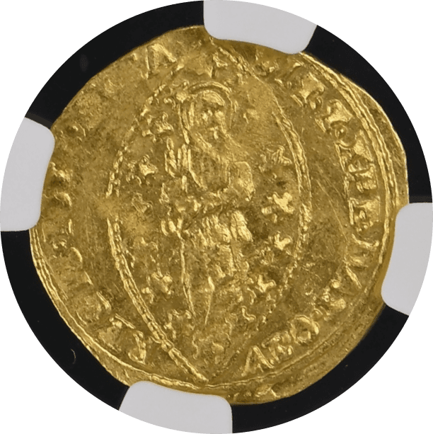 【MS63】1789年?1797年 イタリア ヴェネツィア ルドヴィコ・マニン ゼッキーノ金貨(裏)