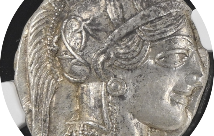 鑑定ケース入りの古代ギリシア銀貨。購入前の確認を考える記事のイメージ